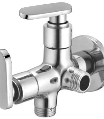Bat 2in1 Angle Valve Stop Cock Two Way Tap