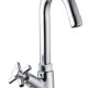 Corsa Swan Neck Pillar Cock Basin Tap Brass with 360 Degree Swivel Spout